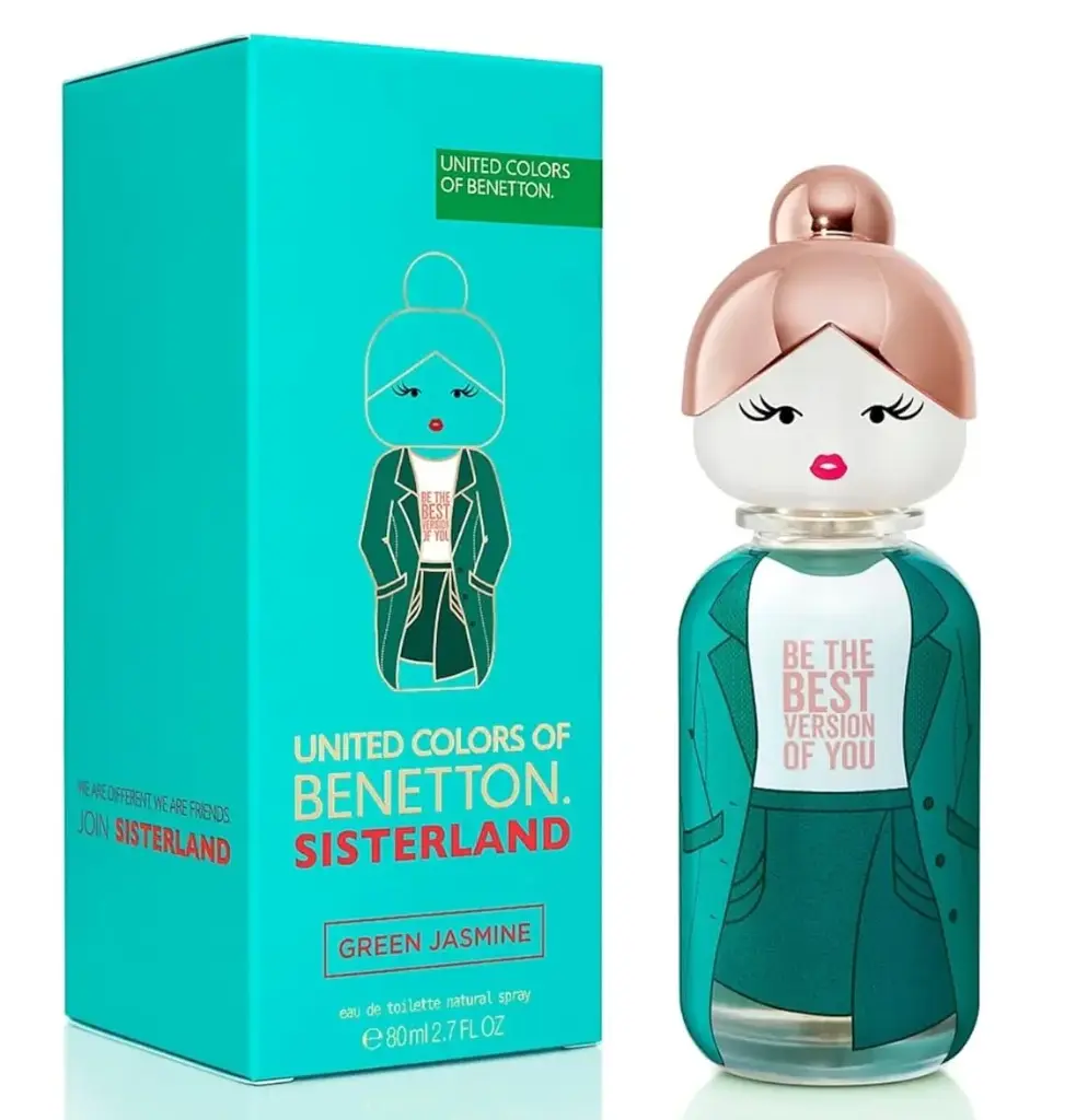 Benetton Sisterland Green Jasmine for Women Eau de Toilette - 80 ml