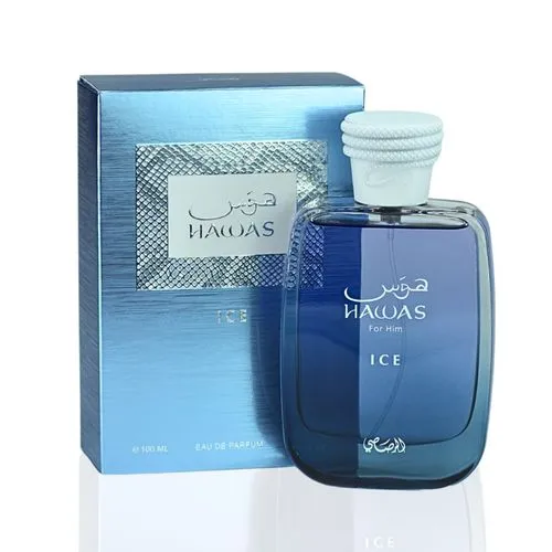 Rasasi Hawas Ice Cologne for Men Eau de Parfum Spray - 100 ml