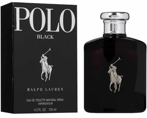 Polo Black Cologne for Men Eau de Toilette Spray - 125 ml