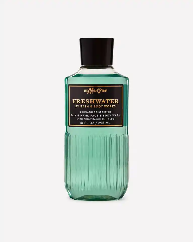 Freshwater - Gel de ducha 3 en 1 para cabello, rostro y cuerpo