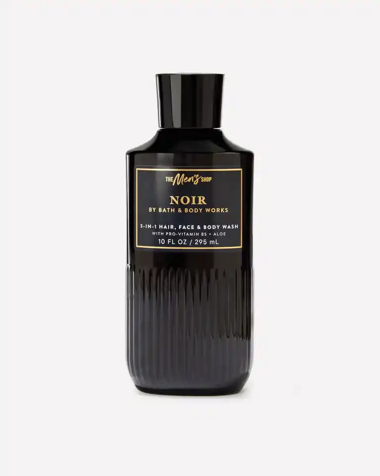 Noir - Gel de ducha 3 en 1 para cabello, rostro y cuerpo