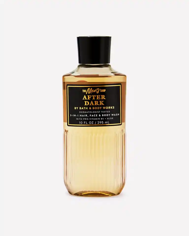 After Dark - Gel de ducha 3 en 1 para cabello, rostro y cuerpo